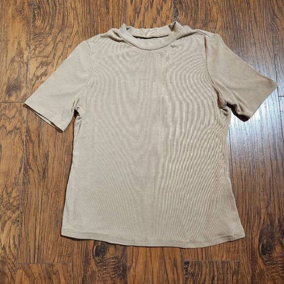 Ribbed crewneck tee - Picture 1 of 3